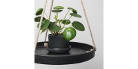 Mini bamboo pot (black) 3 in